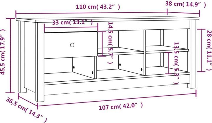 Immagine prodotto vidaXL Schuhschrank (110 x 38 x 45.50 cm)