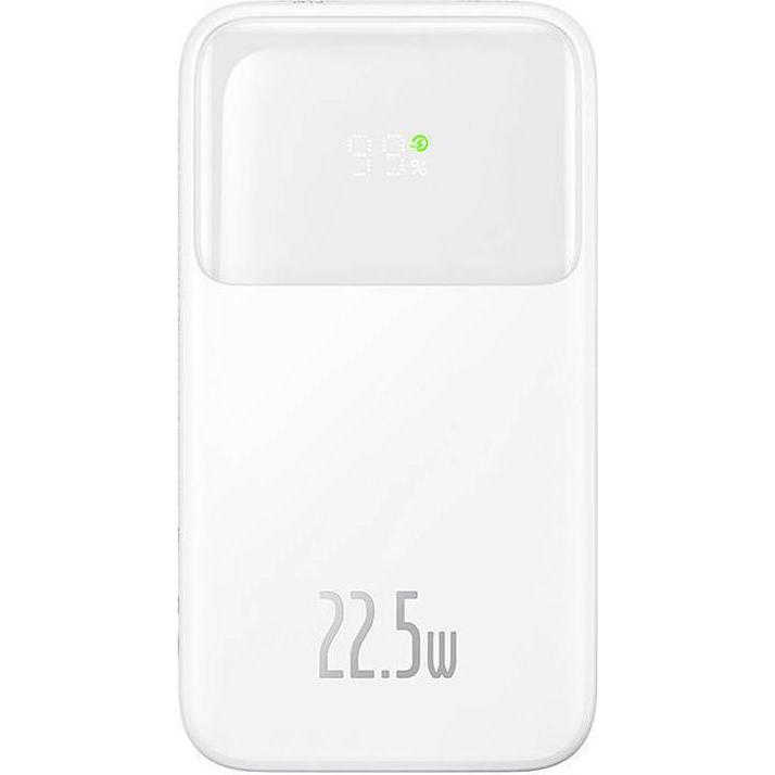 Baseus Powerbank Comet 10000mAh, 22.5W (white) (10000 mAh, 22.50 W), Powerbank, Weiss