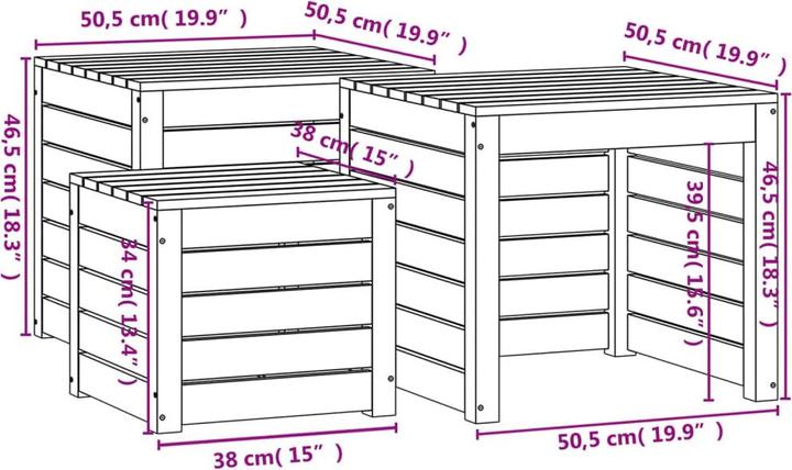 Produktbild vidaXL Gartenbox Set