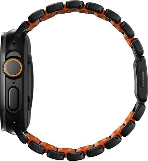 Actual product image Nomad Spartan Band Black Titanium Ultra Orange 49mm (FKM, Titanium, Titanium)