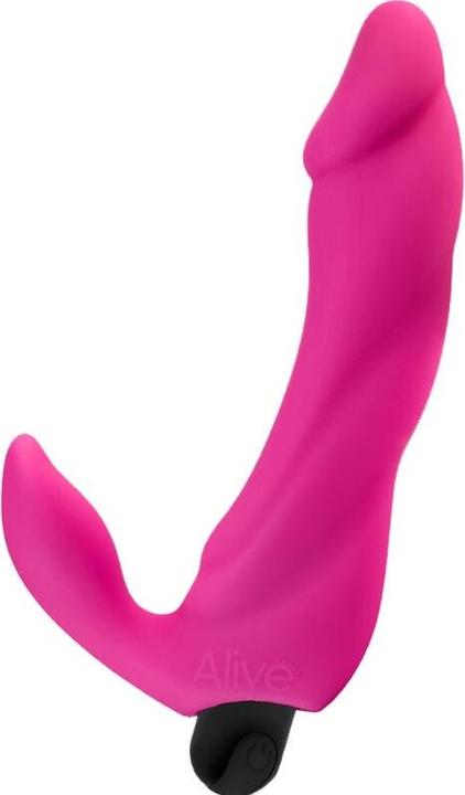 Image du produit Alive Bifun Pro Vibromasseur Gode Rose 14,9 cm