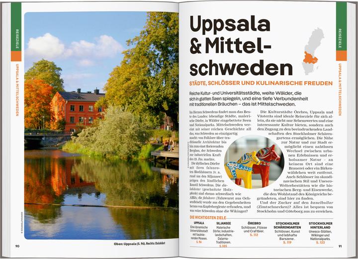 Produktbild Reiseführer Schweden (Deutsch, Anna Kaminski, Kevin Raub, Maddy Savage, Marc Di Duca, Simon Richmond, Virginia Maxwell, 2025)