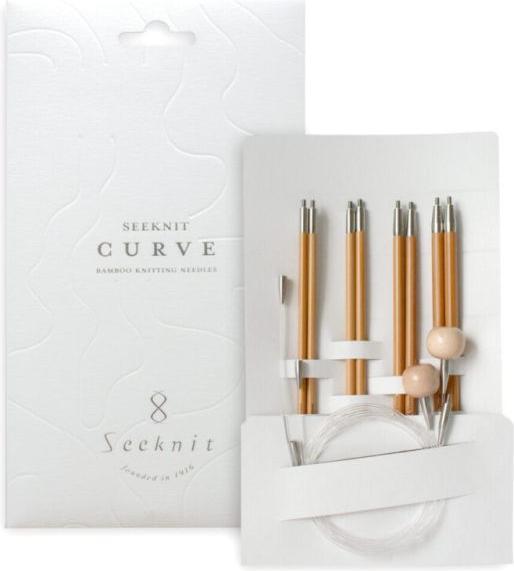 Actual product image Seeknit Needle set interchangeable needle tips Koshitsu Curve 3.50 - 5.00 mm 15 cm