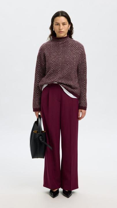Produktbild Selected Femme Fischgrät Wollgemisch Pullover (M)