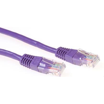 Thumbnail - ACT CAT5E UTP patchcable purpleCAT5E UTP patchcable purple Netzwerkkabel (U/UTP, CAT5e, 15 m), Netzwerkkabel