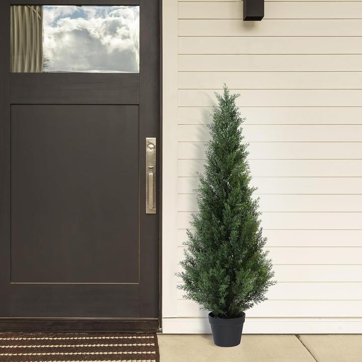Produktbild Crosofmi Künstliche Zedernbäume im Topf, 2er Set (125 cm)