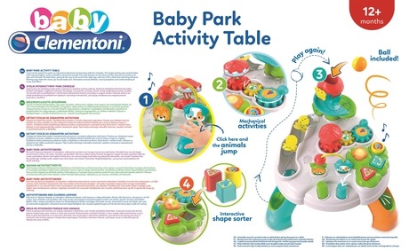 Immagine prodotto Clementoni Tavolo attività Baby Park, 1 anno, sonoro, multicolore