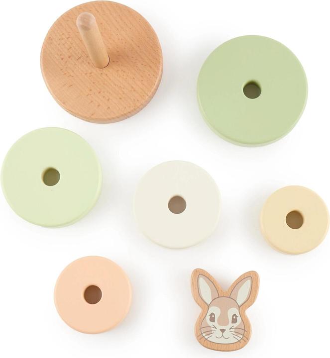 Image du produit Bieco Stapelspielzeug Stapelturm Hase Fine 10 cm x 10 cm x 18.5 cm