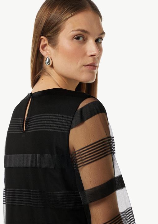Produktbild Comma Kleid Gestreiftes Mesh-Kleid (40)