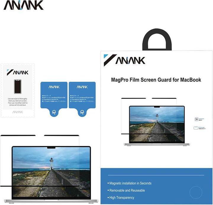 Produktbild Anank 2.5D Film Screen Guard - Transparenter Displayschutz für MacBook Air 13.6″ M2/M3/M4 (13.60")