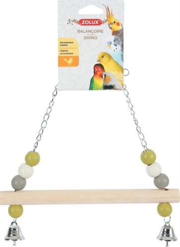 Produktbild Zolux Schaukel mit Holzstange und Glöckchen an einer Metallkette