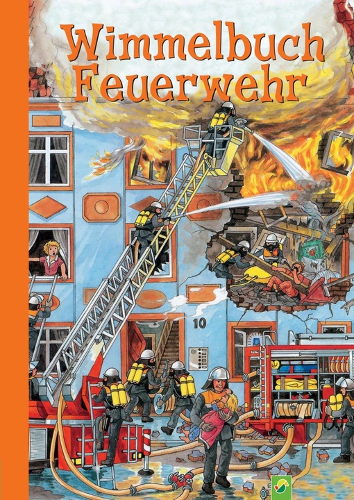 Produktbild Wimmelbuch Feuerwehr (Deutsch, Schwager & Steinlein Verlag, 2024)