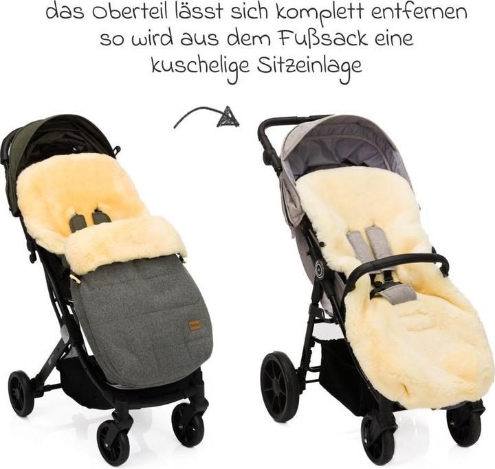 Actual product image Fillikid Fusssäcke für Kinderwagen & Buggys Lammwoll-Fusssack Bernina Wool für Buggy