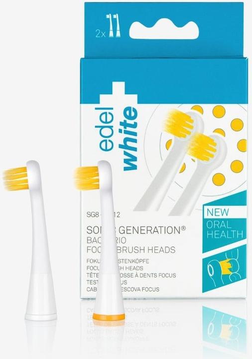 Produktbild Edel + White Focus Brush Head Sonic Ersatzbürstenköpfe (2 x)