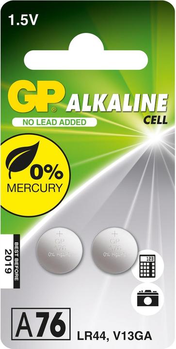 Immagine prodotto GP Batteries Cella alcalina (2 pz., LR44, 110 mAh)