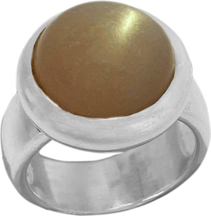 Produktbild Steinkult Sterling Silber Ring "Pfirsich Mondstein" (54, 925 Silber)