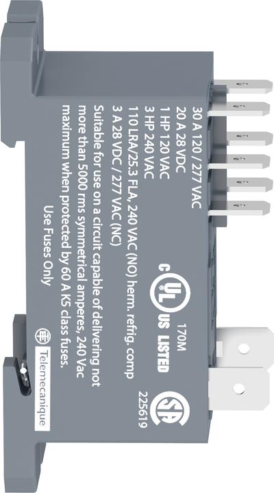 Produktbild Schneider Electric Leistungsrelais RPF, 2 W, 30 A, 24 VDC RPF2BBD