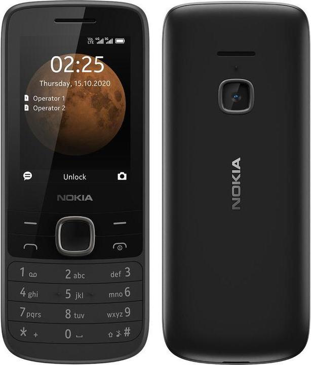 Actual product image Nokia GSM phone 225 4G black (2.40", 0.30 Mpx, 4G)