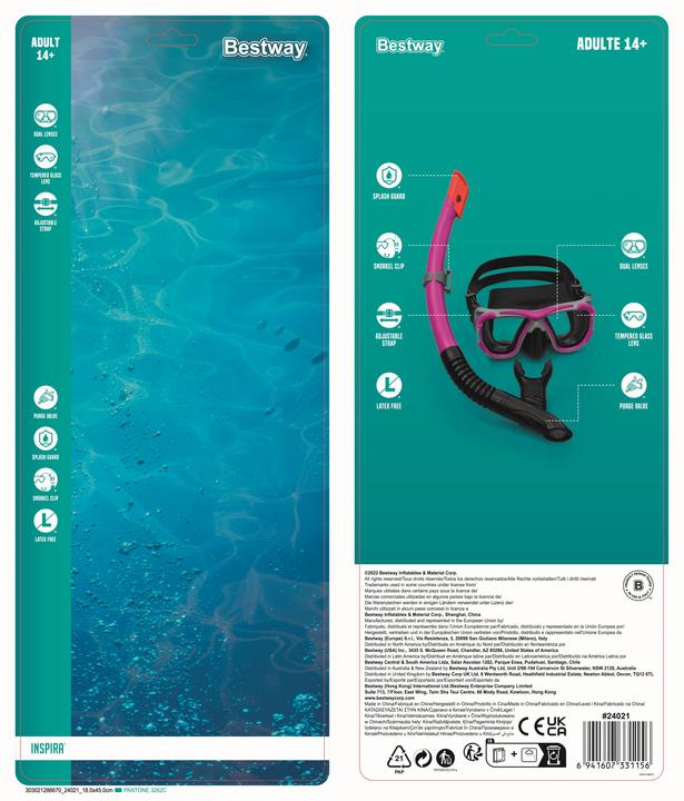 Actual product image Bestway Inspira Pro Adult 14+ Snorkelling Set