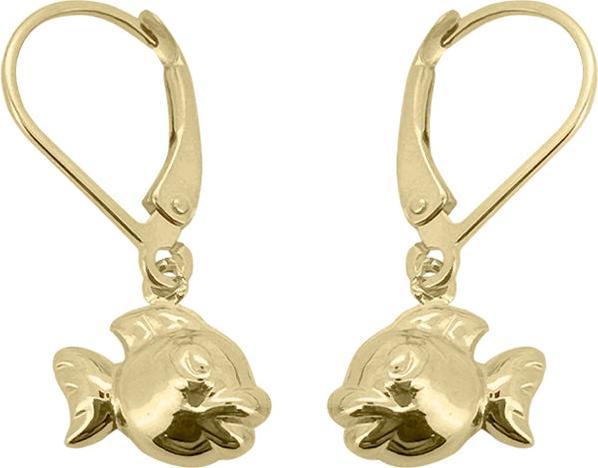 Produktbild JGZ Baby Kinder Gelbgold Ohrring mit Fisch, 9/375 Karat (9 Karat Gold 375)