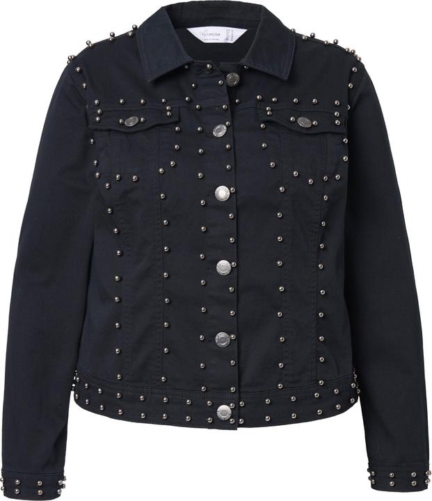 Produktbild Miamoda Jeansjacke, BlackBlack Denim, Zierperlen, Schmucksteine (46)