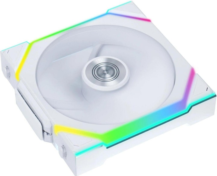Actual product image Lian-Li UNI FAN SL Wireless ARGB PWM fan, 3-pack incl. controller - reverse blade, 120 mm, white (120 mm, 3 x)