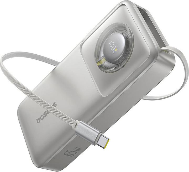 Image du produit Baseus Powerbank OS Free2Pull 20000mAh 65W + cable (szary) (20000 mAh, 65 W, 74 Wh)