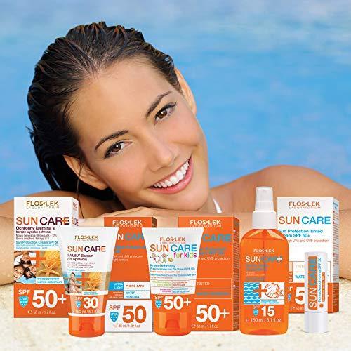 Actual product image Floslek Sun Care Protective Toning Cream SPF 50+ - for dry and sensitive skin 50 ml (Suntan cream, SPF 50+, 50 ml)