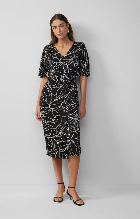 Image du produit S.Oliver Kleid Satinkleid in Wickeloptik mit V-Ausschnitt (36)