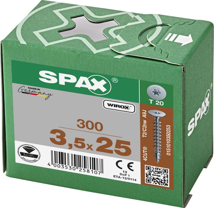 Produktbild Spax Rückwandschrauben (300 Schrauben pro Stück)