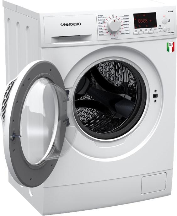 Produktbild SanGiorgio F1012D9 Frontlader-Waschmaschine 10 kg 1200 U/min Weiss (10 kg, Links)
