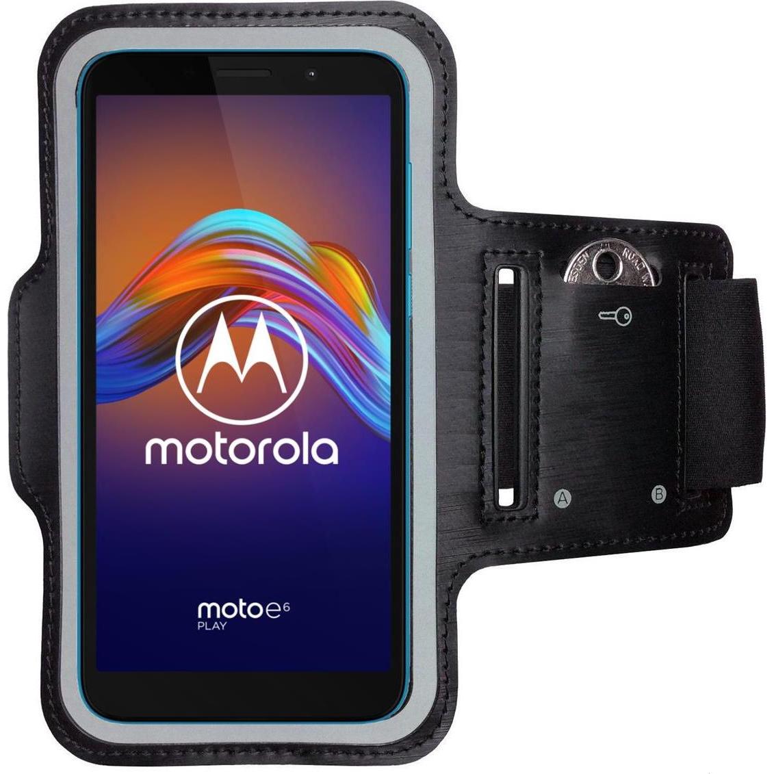 CoverKingz Sportarmband für Motorola Moto E6 Play, Smartphone Sportarmband, Schwarz