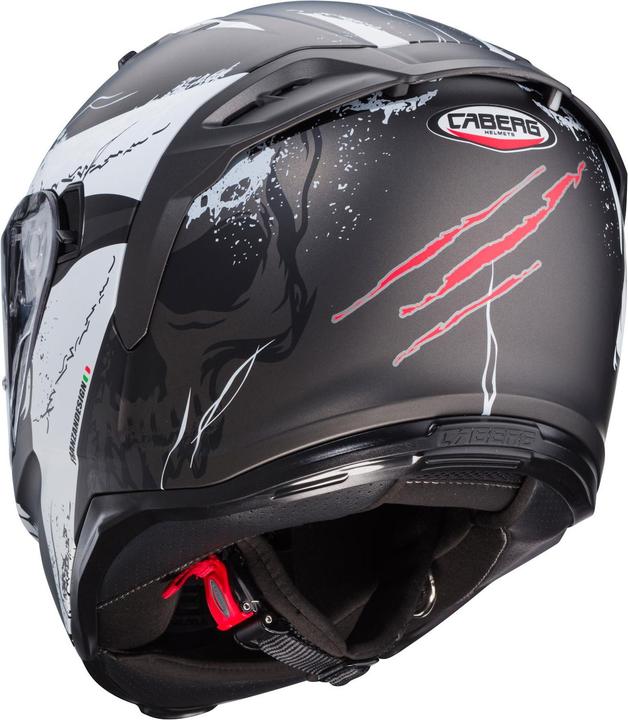 Actual product image Caberg Casque Intégral Avalon X Punk / Noir / Blanc / Rouge / Mat (61 - 62 cm, XL)