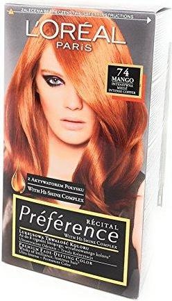 Immagine prodotto L'Oréal Paris L'Oréal Feria Preference Tintura per capelli 74 Mango Rame Intenso (74 Mango Intensive Copper)