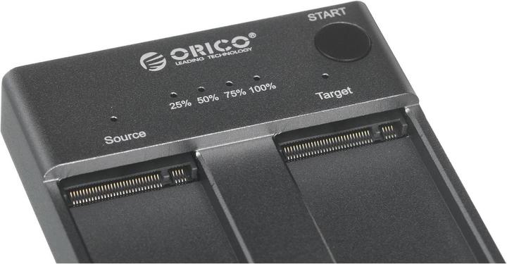 Image du produit Orico M.2 PCIe MVMe dokas - USB-C 3.2 Gen 2 (M2P2-C3-C-EU-GY-BP)