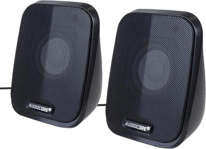 Actual product image Audiocore Black speaker AC835 + led lighting