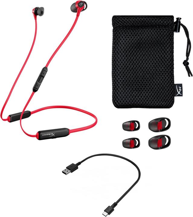 Actual product image HyperX Cloud Headphones Wireless In Ear Call/Music Bluetooth Black (10 h, Wireless)