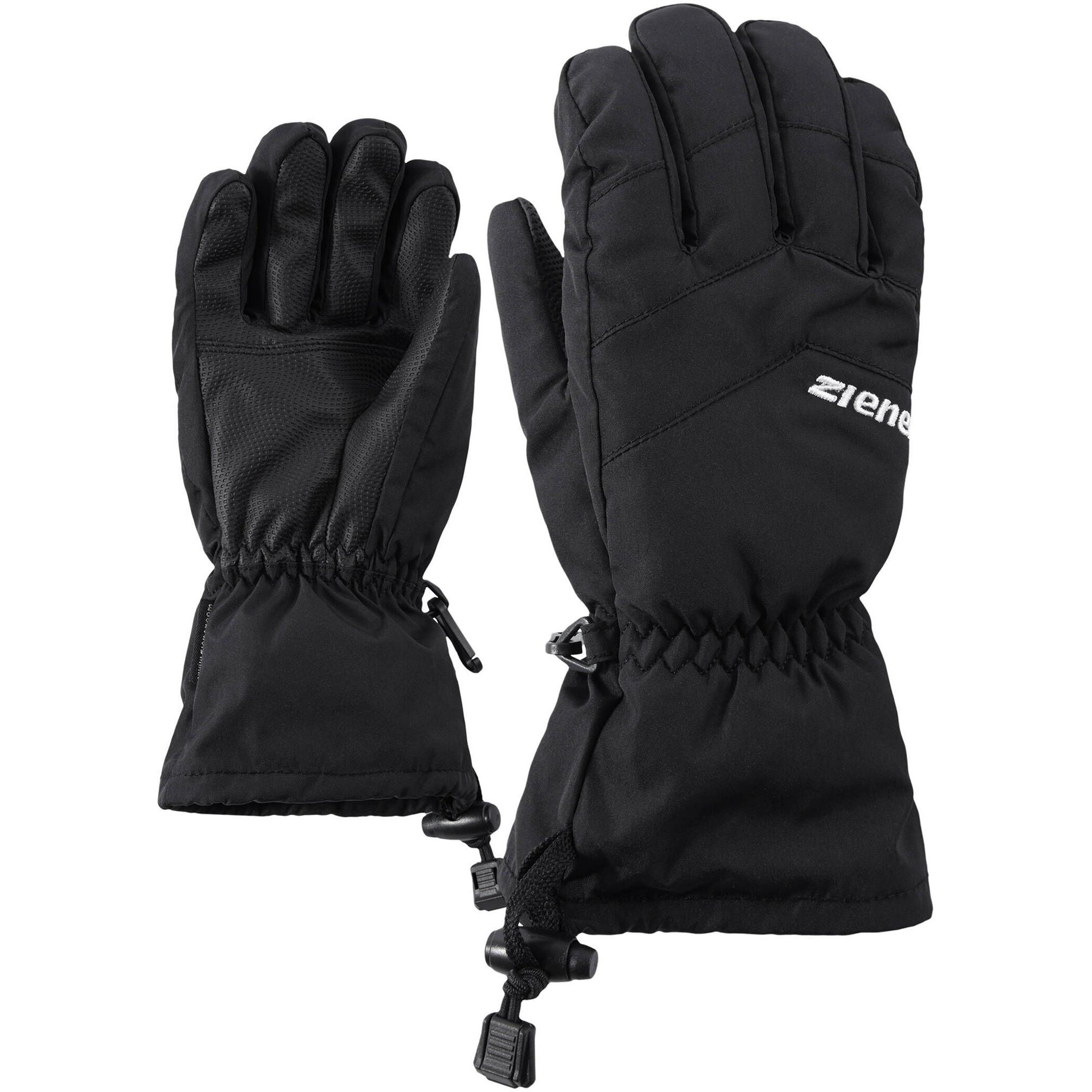 Ziener, Unisex, Handschuhe, Kinder LETT AS glove junior Ski-Handschuhe / Wintersport wasserdicht, atmungsaktiv,, schwarz...
