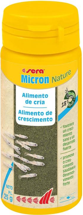 Sera Aufzuchtsfutter Micron Nature, 50 ml, 25 g (Zierfische, 5 cl)