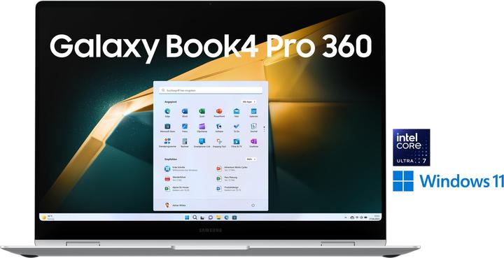 Actual product image Samsung Galaxy Book4 Pro 360 (15.98", Intel Core Ultra 7 155H, 16 GB, 512 GB, DE)