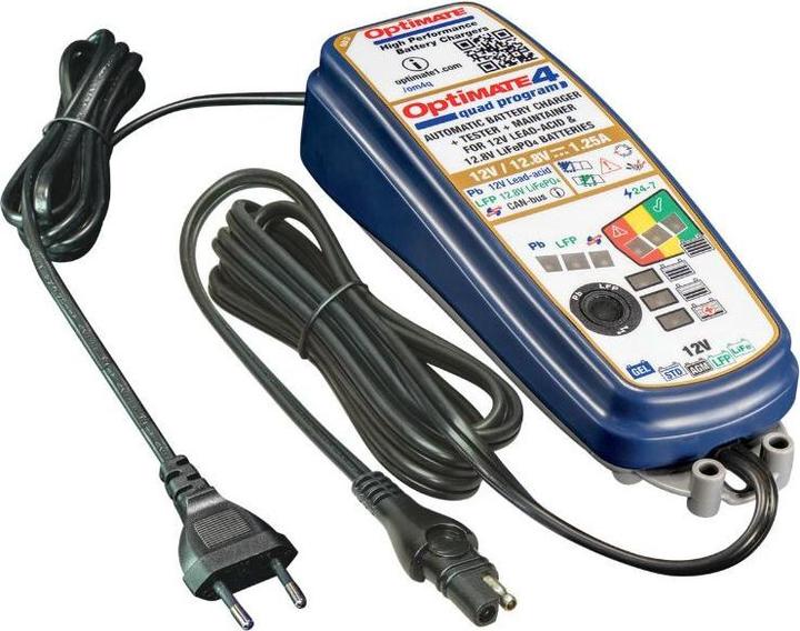Produktbild Tecmate OptiMate 4 Quad Program (12V, 14.4 V, 1.25 A)