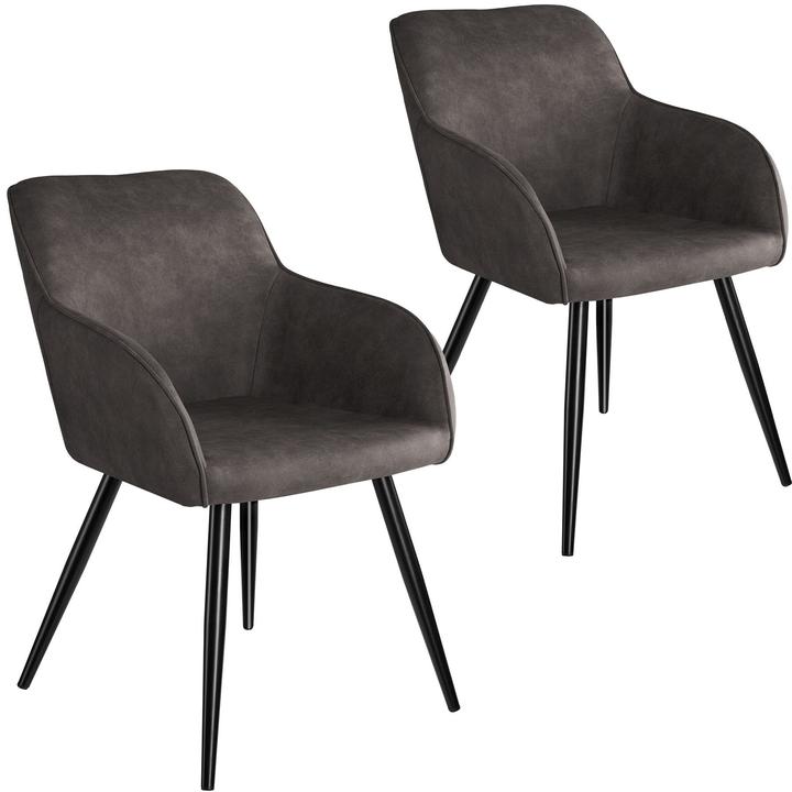 Produktbild tectake 2erSetStuhlMarilynStoff