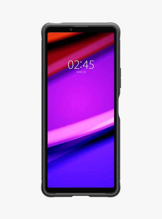 Produktbild Spigen Rugged Armor Hülle für Sony Xperia 10 VI – mattschwarz (Sony Xperia 10 VI)