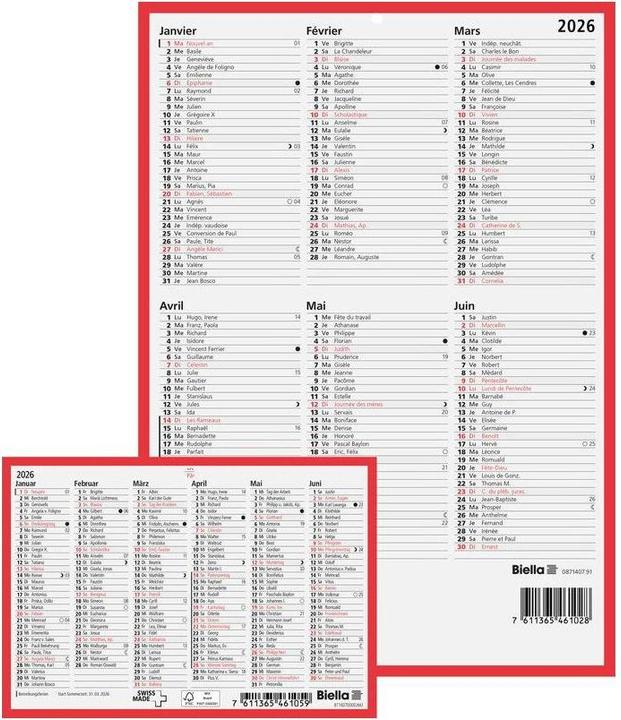 Immagine prodotto Biella Tafelkalender (32 x 29,7 cm, Nessuna rilegatura, Tedesco)
