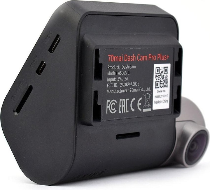Actual product image 70mai a500s (Built-in display, Built-in microphone, Night vision, GPS receiver, QHD)