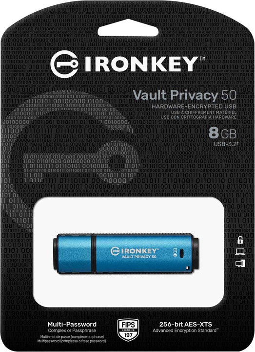 Produktbild Kingston IronKey Vault Privacy 50 (16 GB, USB-A, USB 3.2)