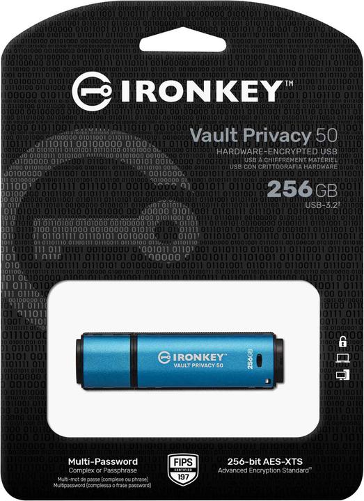 Actual product image Kingston IronKey Vault Privacy 50 (256 GB, USB-A)