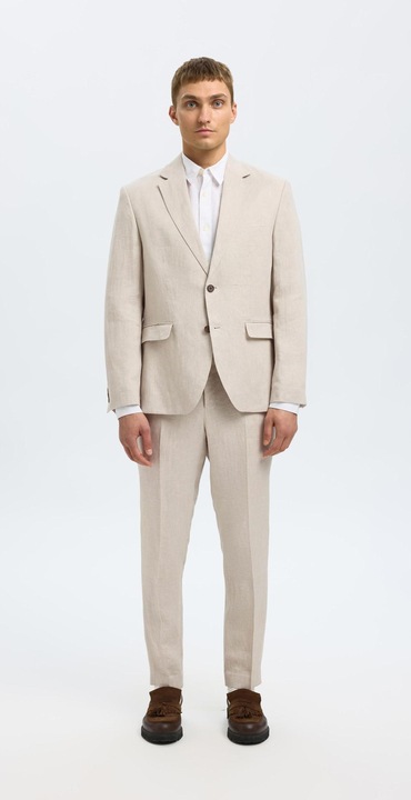 Actual product image Selected Homme Regular fit linen blazer (56)