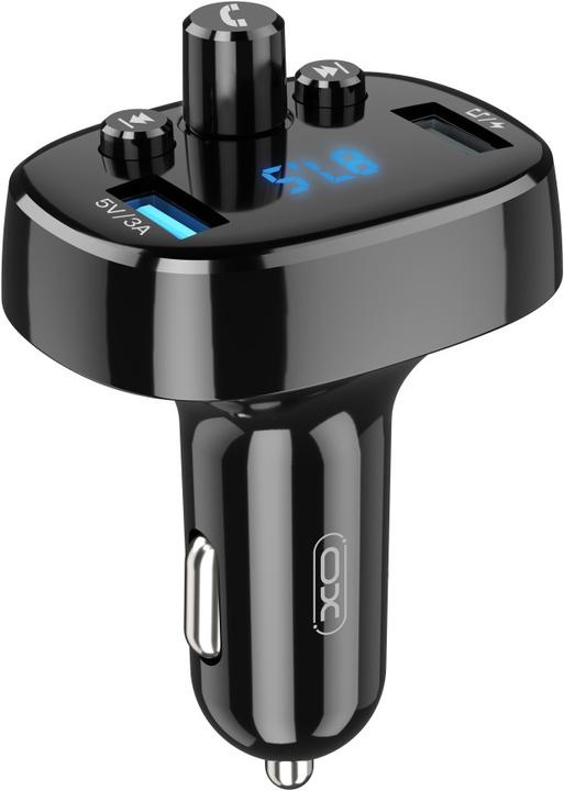 xO transmiter FM BCC02 Bluetooth MP3 car charger 15W black