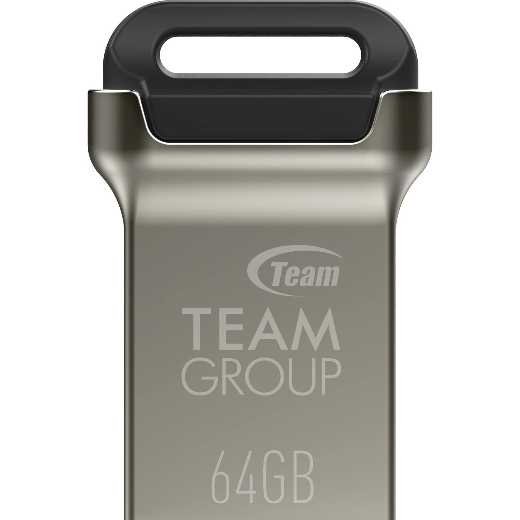 Thumbnail - Team Group Team Color Series C162 - USB-Flash-Laufwerk - USB 3.1 Gen 1 (64 GB, USB 3.1), USB Stick, Schwarz